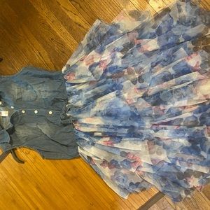 Justice size 16 girls dress with floral pattern. Lightly worn. Like new.